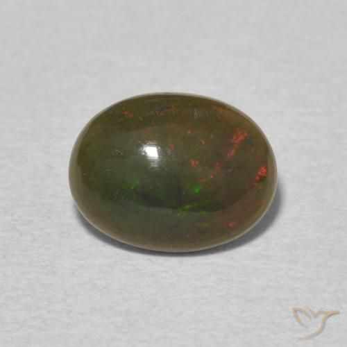 0.98ct 天然 彩色 蛋白石, 椭圆形, 不透明