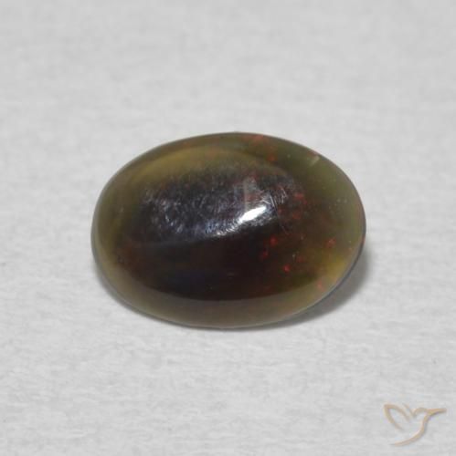0.28ct 天然 彩色 蛋白石, 椭圆形, 不透明