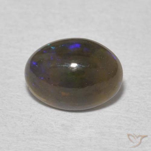 0.64ct 天然 彩色 蛋白石, 椭圆形, 不透明