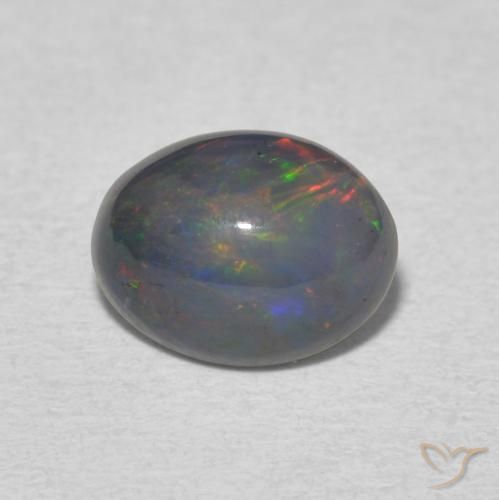 1.14ct 天然 彩色 蛋白石, 椭圆形, 不透明