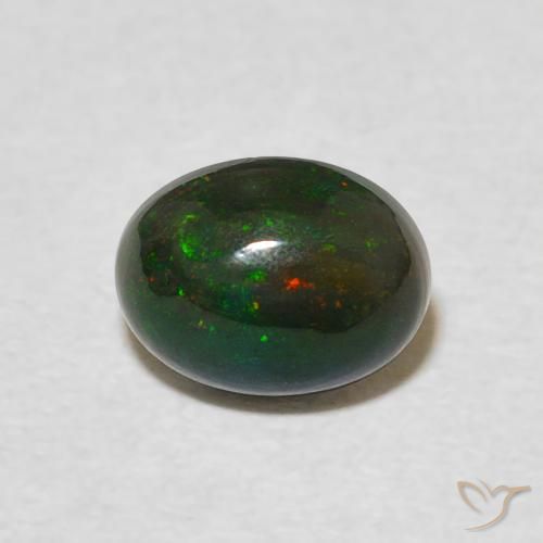 0.90ct 天然 彩色 蛋白石, 椭圆形, 不透明