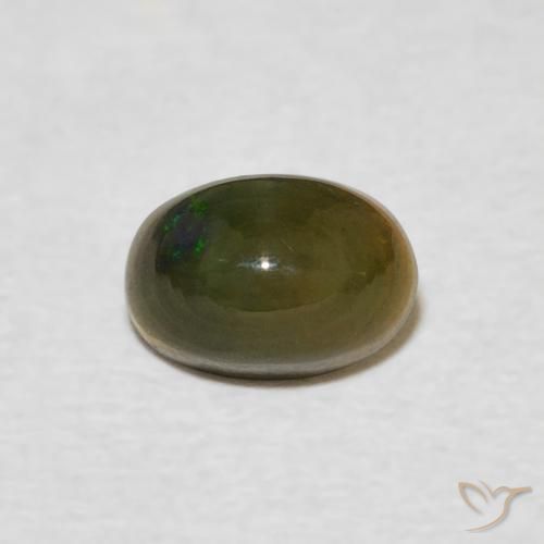 0.55ct 天然 彩色 蛋白石, 椭圆形, 不透明