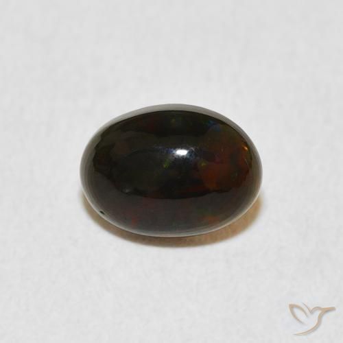 0.54ct 天然 彩色 蛋白石, 椭圆形, 不透明