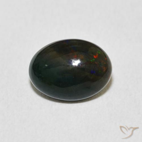 1.56ct 天然 彩色 蛋白石, 椭圆形, 不透明