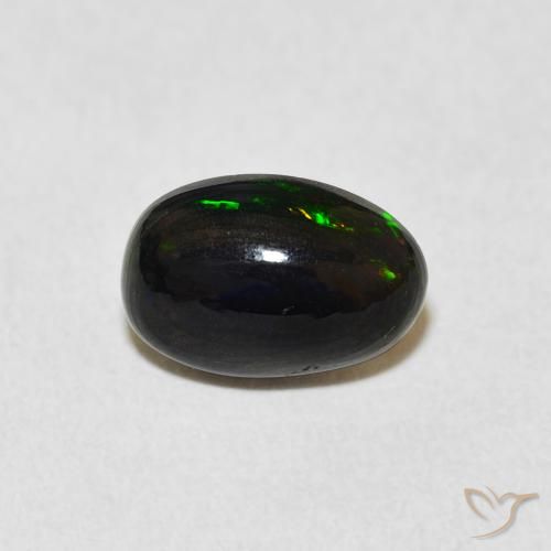1.24ct 天然 彩色 蛋白石, 椭圆形, 不透明