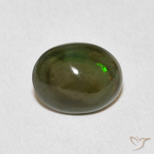 1.54ct 天然 彩色 蛋白石, 椭圆形, 不透明
