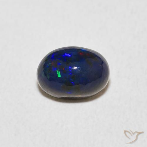 0.57ct 天然 彩色 蛋白石, 椭圆形, 不透明