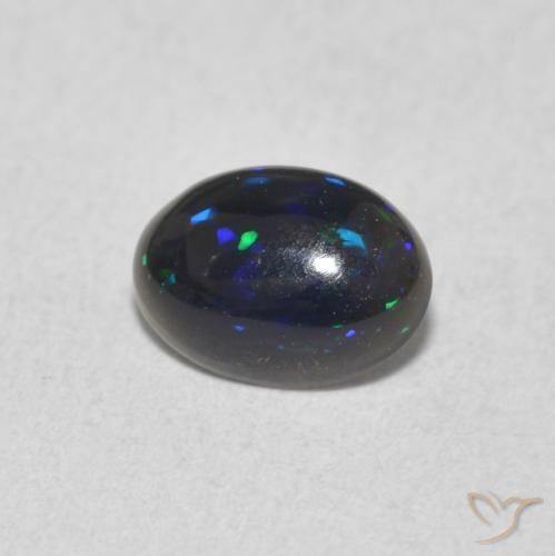 0.48ct 天然 彩色 蛋白石, 椭圆形, 不透明