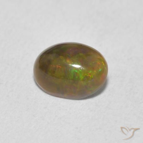 0.50ct 天然 彩色 蛋白石, 椭圆形, 不透明