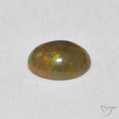 0.50克拉天然蛋白石，椭圆形，不透明