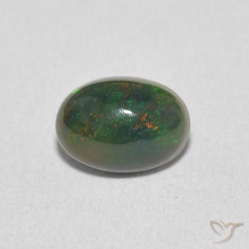 0.55ct 天然 彩色 蛋白石, 椭圆形, 不透明