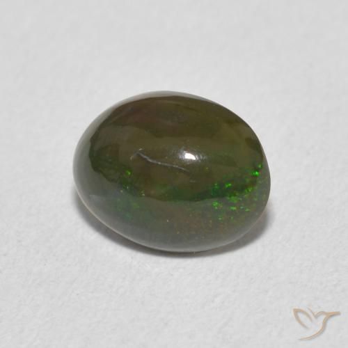 0.75克拉天然蛋白石，椭圆形，不透明