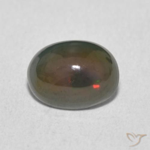 0.92ct 天然 彩色 蛋白石, 椭圆形, 不透明