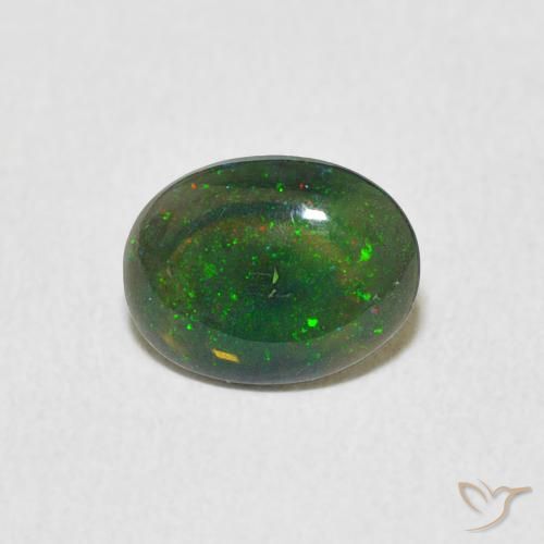 0.53ct 天然 彩色 蛋白石, 椭圆形, 不透明