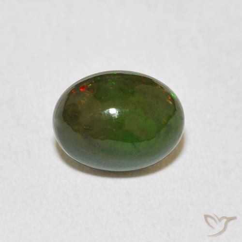 1.37ct 天然 彩色 蛋白石, 椭圆形, 不透明