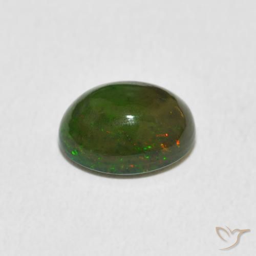 1.37克拉天然蛋白石，椭圆形，不透明