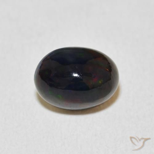 1.29ct 天然 彩色 蛋白石, 椭圆形, 不透明