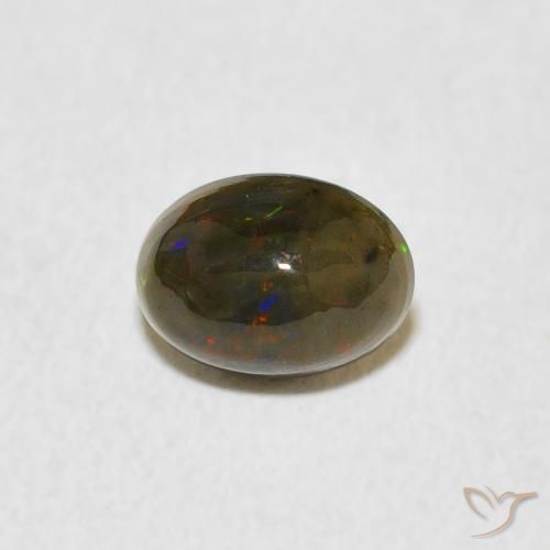 0.47ct 天然 彩色 蛋白石, 椭圆形, 不透明
