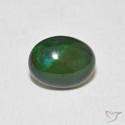 1.08ct 天然 彩色 蛋白石, 椭圆形, 不透明