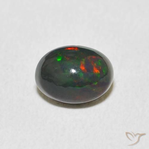 0.91ct 天然 彩色 蛋白石, 椭圆形, 不透明