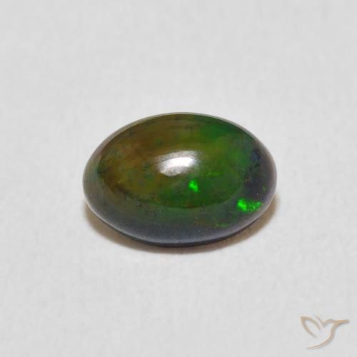 0.36ct 天然 彩色 蛋白石, 椭圆形, 不透明