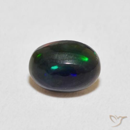 0.54ct 天然 彩色 蛋白石, 椭圆形, 不透明