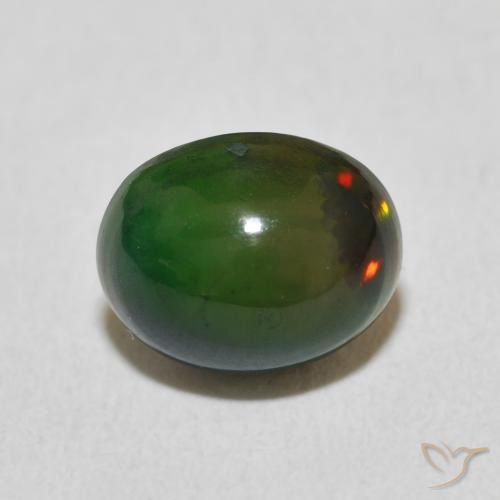 1.37ct 天然 彩色 蛋白石, 椭圆形, 不透明