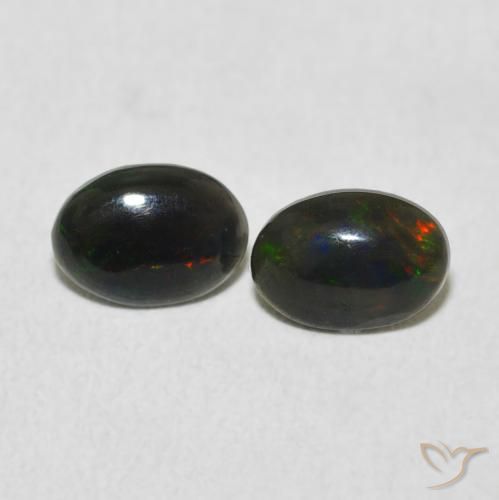 0.80ctw 天然 彩色 蛋白石, 椭圆形, 不透明