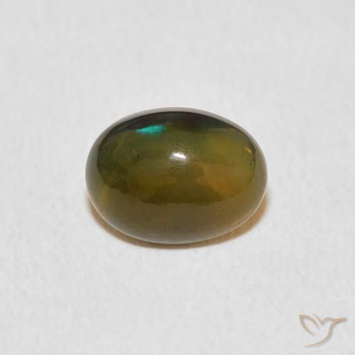0.80ct 天然 彩色 蛋白石, 椭圆形, 不透明