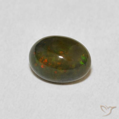 0.51克拉天然蛋白石，椭圆形，不透明