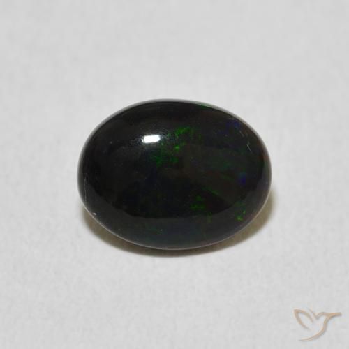 0.86ct 天然 彩色 蛋白石, 椭圆形, 不透明