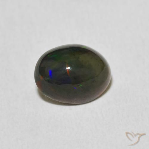 1.24ct 天然 彩色 蛋白石, 椭圆形, 不透明