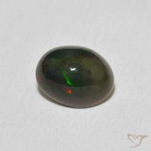 1.24克拉天然蛋白石，椭圆形，不透明