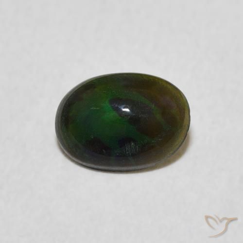 0.37ct 天然 彩色 蛋白石, 椭圆形, 不透明