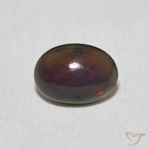 0.38ct 天然 彩色 蛋白石, 椭圆形, 不透明