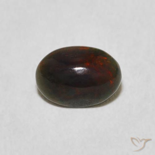 0.46ct 天然 彩色 蛋白石, 椭圆形, 不透明