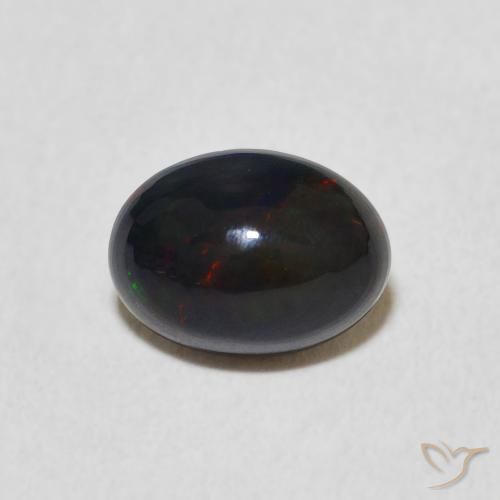 0.91ct 天然 彩色 蛋白石, 椭圆形, 不透明