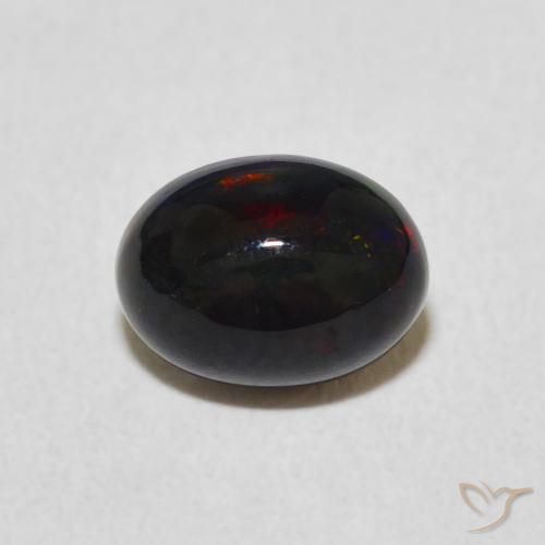 0.89ct 天然 彩色 蛋白石, 椭圆形, 不透明