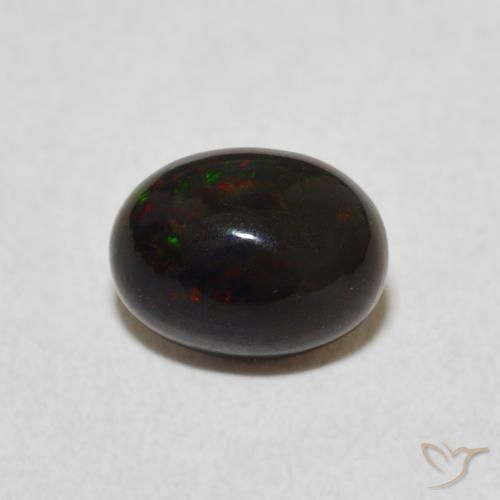 0.84ct 天然 彩色 蛋白石, 椭圆形, 不透明