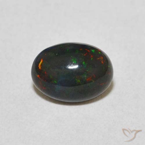 0.68ct 天然 彩色 蛋白石, 椭圆形, 不透明