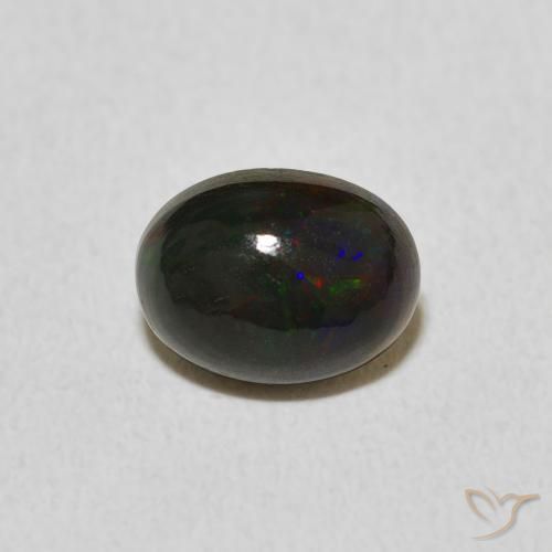 1.03ct 天然 彩色 蛋白石, 椭圆形, 不透明