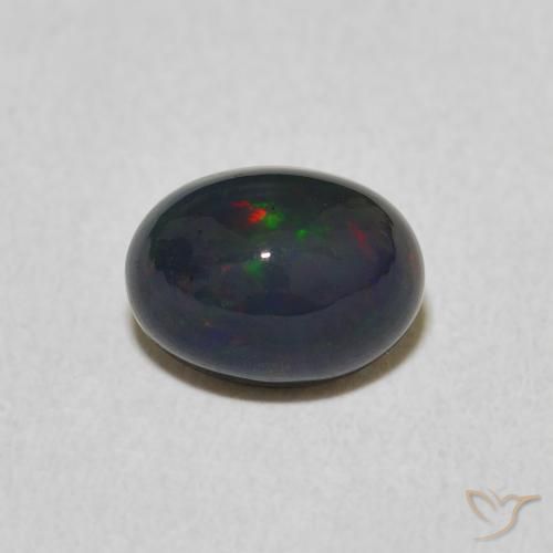 0.99ct 天然 彩色 蛋白石, 椭圆形, 不透明