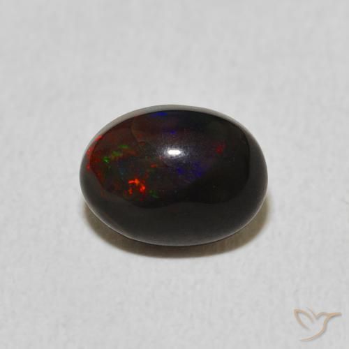0.87ct 天然 彩色 蛋白石, 椭圆形, 不透明