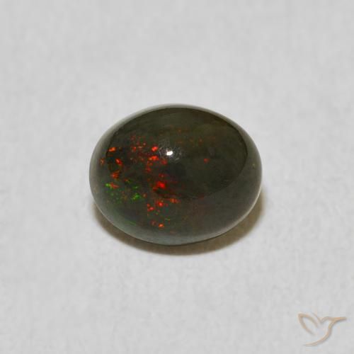 0.68ct 天然 彩色 蛋白石, 椭圆形, 不透明