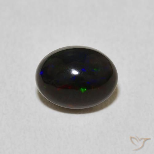 0.86ct 天然 彩色 蛋白石, 椭圆形, 不透明