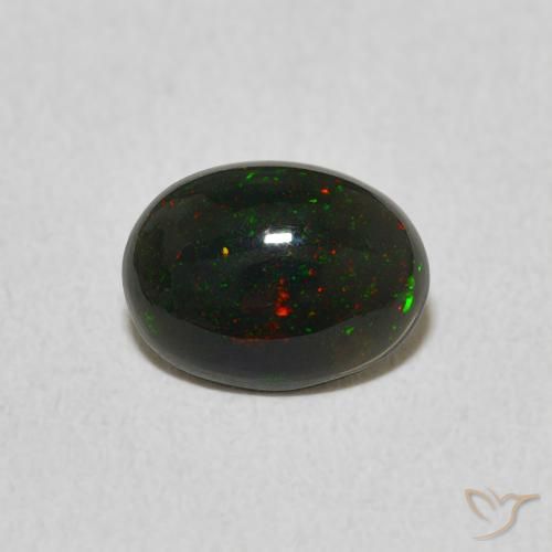 0.58ct 天然 彩色 蛋白石, 椭圆形, 不透明