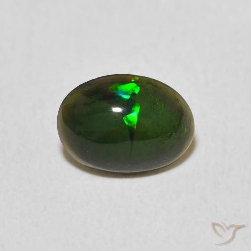 0.58ct 天然 彩色 蛋白石, 椭圆形, 不透明