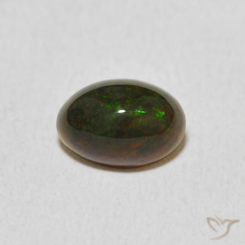 0.62ct 天然 彩色 蛋白石, 椭圆形, 不透明