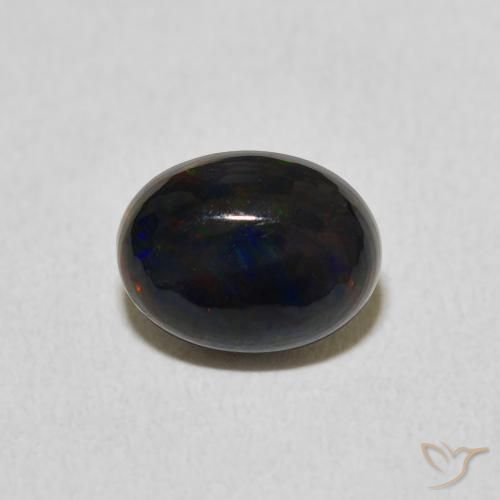 1.23ct 天然 彩色 蛋白石, 椭圆形, 不透明