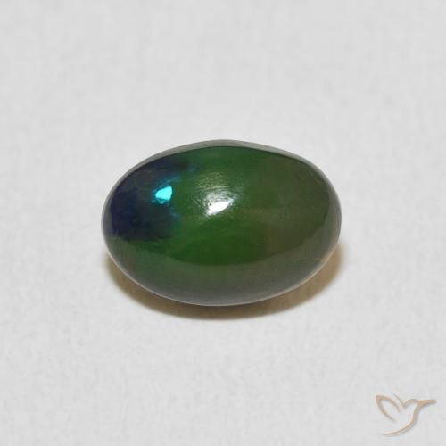0.91ct 天然 彩色 蛋白石, 椭圆形, 不透明